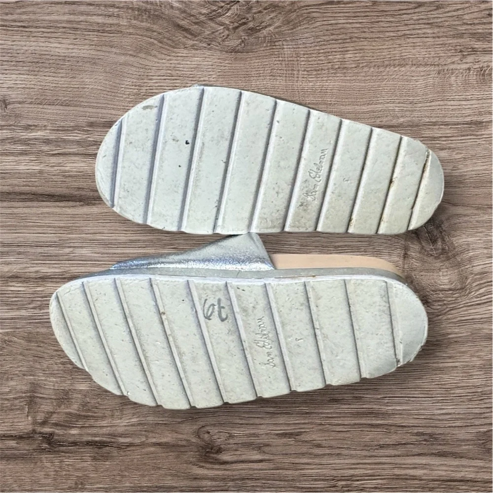 Sam Edelman Shaye Slide Sandal Silver Metallic